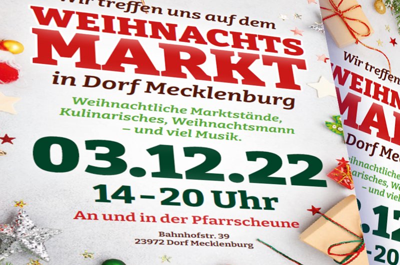 Weihnachtsmarkt in Dorf Mecklenburg